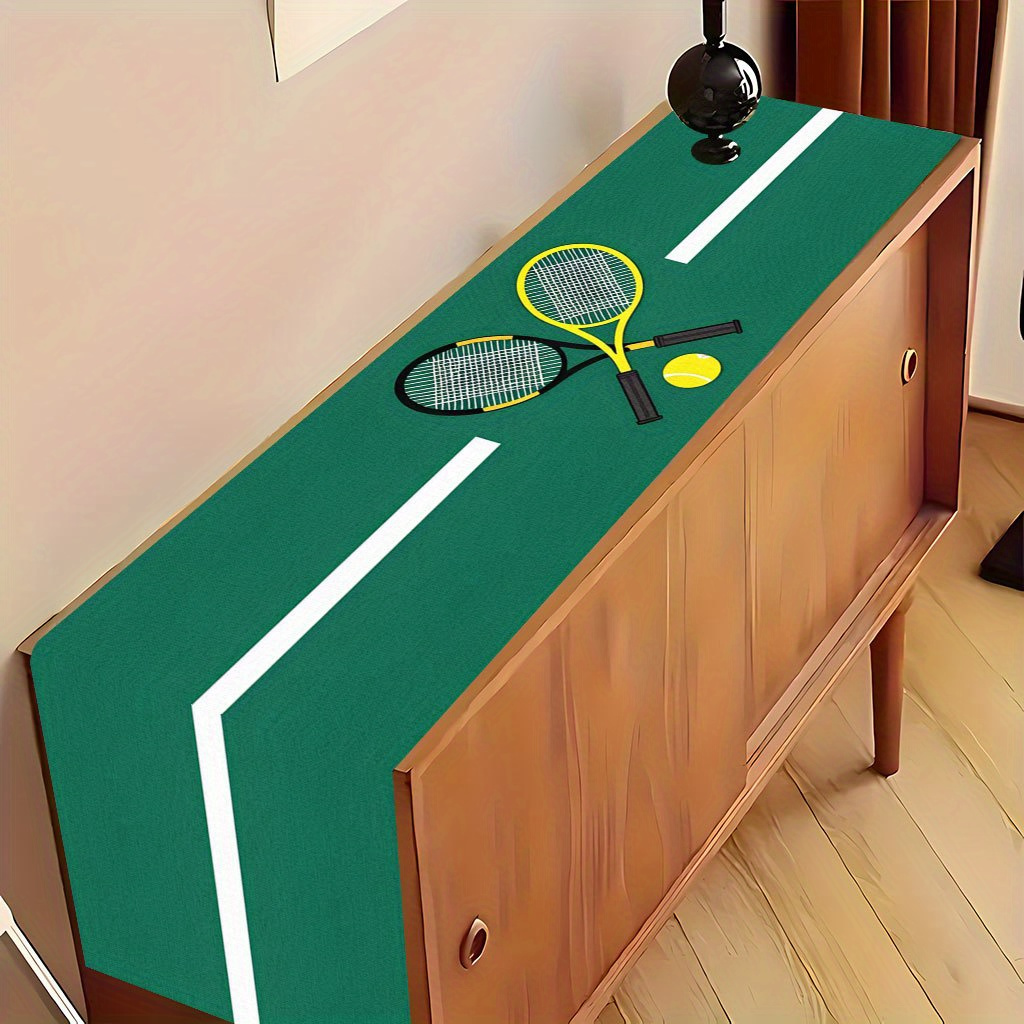 Table Tennis News Today - Яркая скатерть с изображением теннисных ракеток