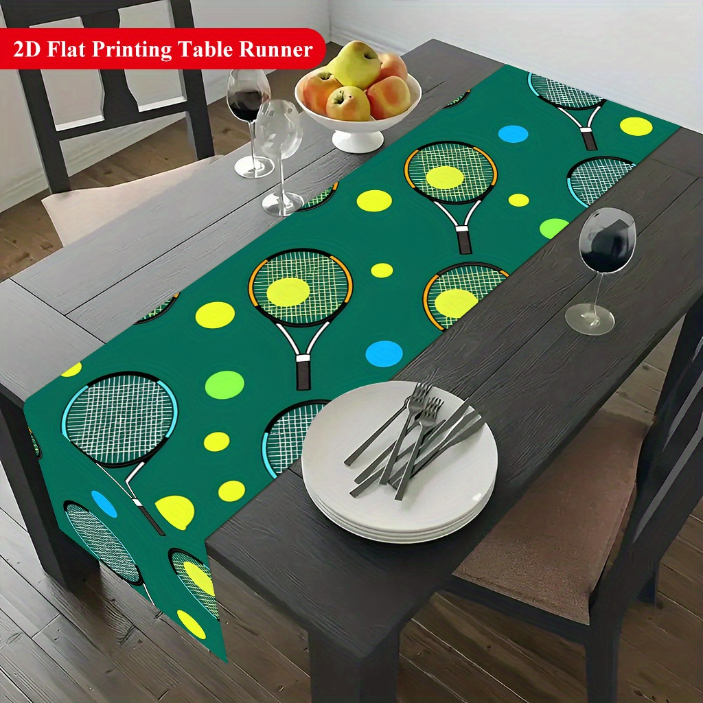 Table Tennis News Today - Скатерть с рисунком теннисных мячей и
