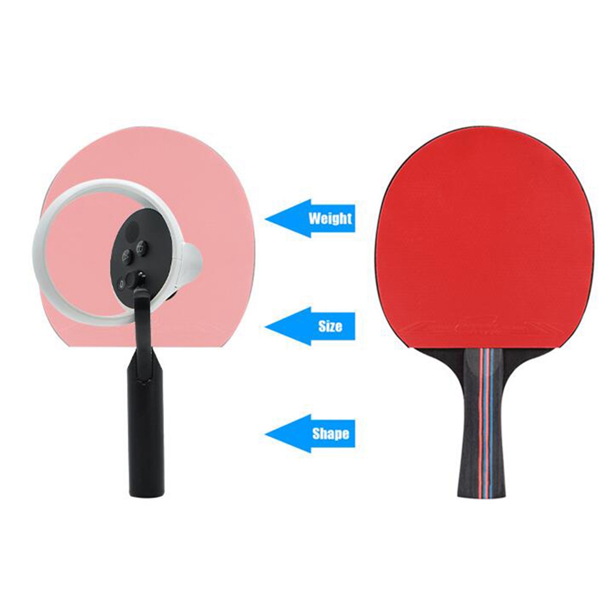 Рукоятка для теннисной ракетки – обзор и цена Table Tennis Vr